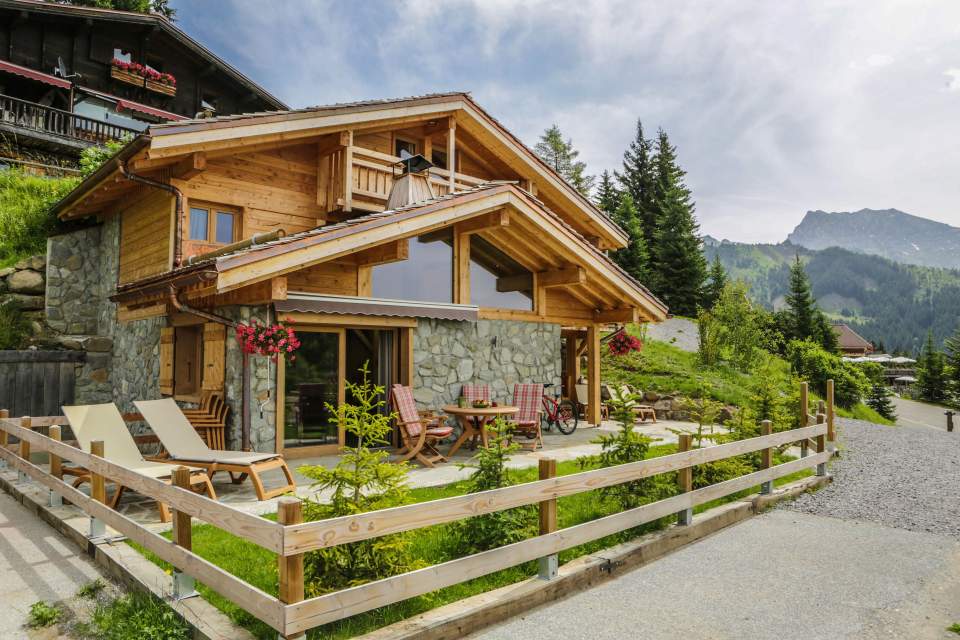 Chalet contemporain vue extérieur pour 5 à 7 personnes